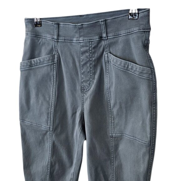 SPANX Stretch Twill Straight Leg Pant, Hazy Blue Gray, Shaping, Size Small - Picture 10 of 12